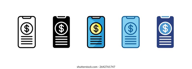 Icon-Element der Financial App für Design