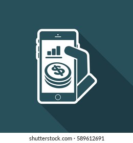 Financial application on smartphone - Dollars