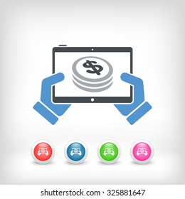 Financial application on tablet - Dollars