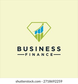 financial arrow chart logo design element vector template