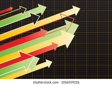 Financial Arrow Graph