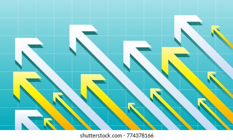 Financial Arrow Graph