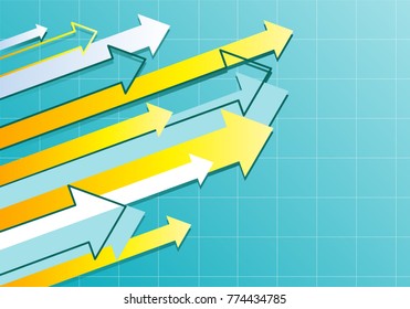 Financial Arrow Graph
