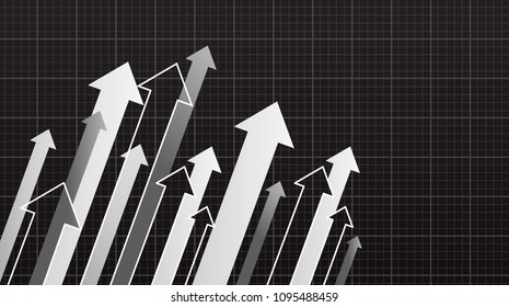 Financial Arrow Graphs with copy space