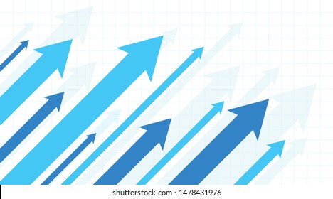 Financial Arrow Graphs on a white background