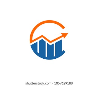 Financial arrow logo