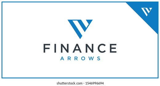 financial arrow logo design template