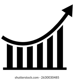 Financial arrows up icon vector. Growth business arrow icon vector. Growth success arrow icon. Growing graph vector symbol. Vector illustration.