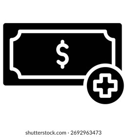 Icono de Web de asistencia financiera en estilo audaz
