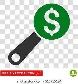 Financial Audit EPS vector icon. Illustration style is flat iconic bicolor green and gray symbol.