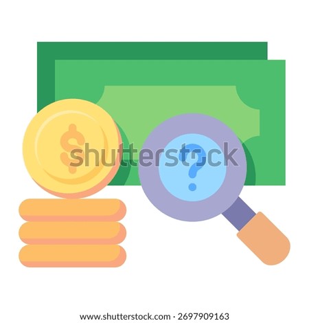 Financial Audit Icon Element For Design