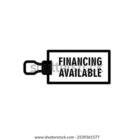 Financial available icon eps 10