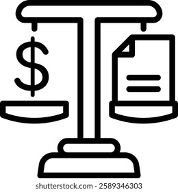 Financial Balance Icon. Balance Icon