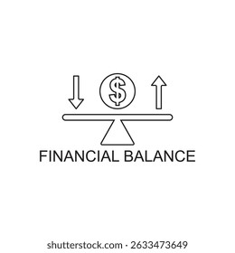 financial balance icon , business icon