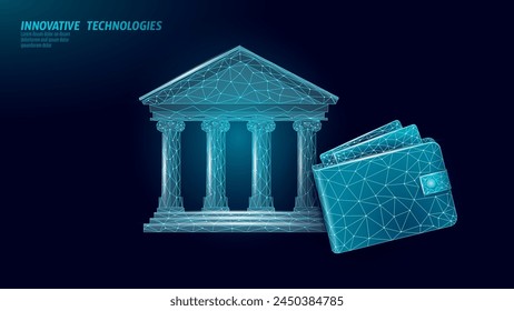 Financial bank web online payment. Money exchange investment deposit information technology. Blue abstract web internet electronic payment vector illustration