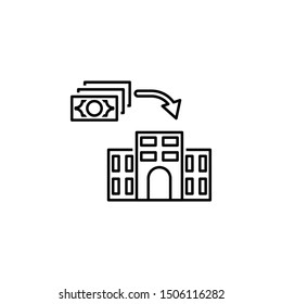 Financial, banking icon. Element of financial icon