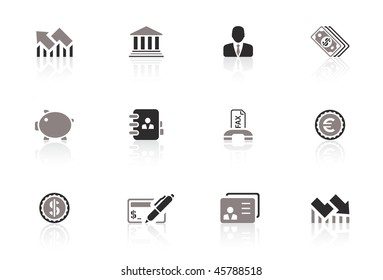 Financial and banking icon set