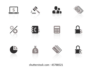 Financial and banking icon set