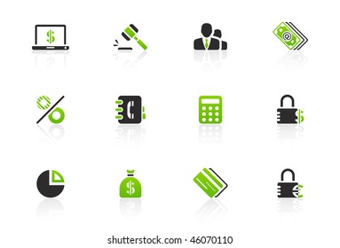 Financial and banking icon set