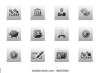 Financial and banking icon set
