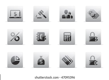   Financial and banking icon set