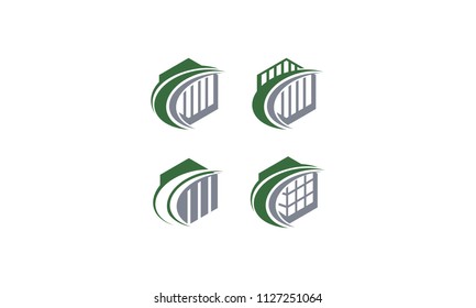 financial bar diagram icon vector logo