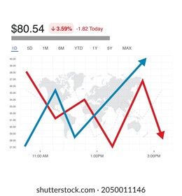 Financial bar profit vector illustration.