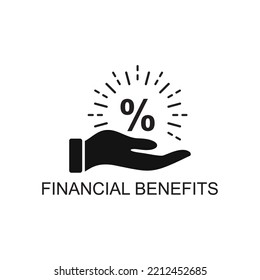 Financial Benefit Icon , Business Icon