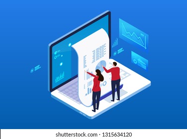 Financial billing data statistics and bill payment notice