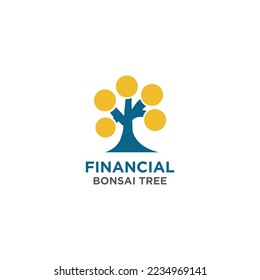 Financial Bonsai Tree Logo Design