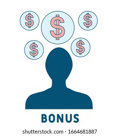 Financial bonus thin line icon. Salary, profit, earnings. Modern vector illustration.
Financial success. Profit, income. Vector isolated outline drawing