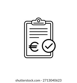 Financial Budget Planner Vector Icon for Savings, Spending Management, and Smart Allocation