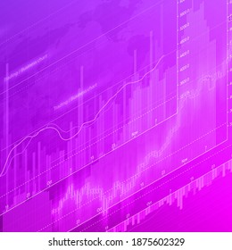 Financial business abstract digital background candle stick graph chart. Stock market investment isometry concept. Finance investment stock market exchange graph infographic vector, 3D illustration