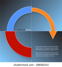 Financial business chart and economic development