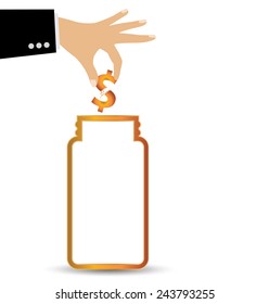 Financial and business concept. vector illustration.