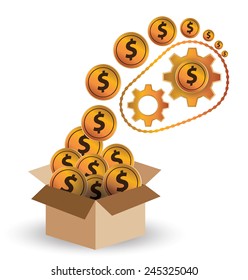 Financial and business concept. vector illustration.