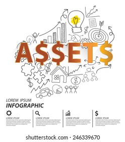 Financial and business concept. vector illustration.