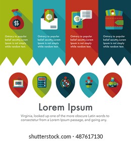 Financial and business icons set