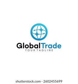 Financial business logo design with graph element.Eps 10