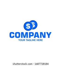 The financial business logo in a modern style