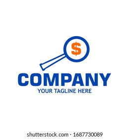 The financial business logo in a modern style