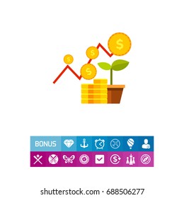 Financial Business Plan Concept Icon