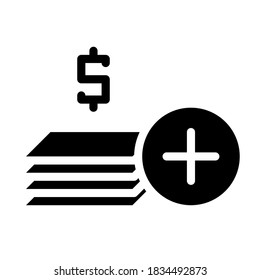 Financial Business Profit Increase Solid Glyph Icon