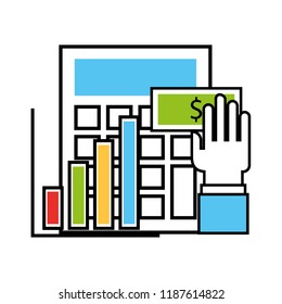 financial business set icons