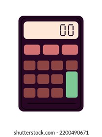 icono aislado de calculadora financiera