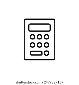 Icono de calculadora financiera ideal para matemáticas y presupuestos