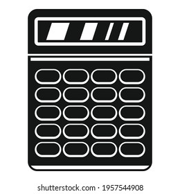 Financial calculator icon. Simple illustration of Financial calculator vector icon for web design isolated on white background