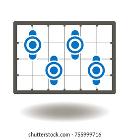 Financial Candle Stick Graph Chart Icon Vector. Statistic Index Stock Market Illustration. Finance Indicator Analysis Logo Symbol.