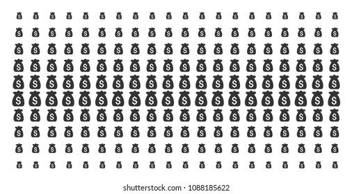 Financial capital icon halftone pattern, constructed for backgrounds, covers, templates and abstract concepts. Vector financial capital symbols organized into halftone matrix.