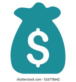 Financial Capital vector icon. Flat soft blue symbol. Pictogram is isolated on a white background. Designed for web and software interfaces.